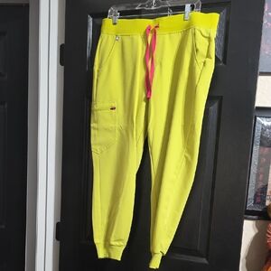 Figs LIMEADE LIME GREEN Zamora Jogger Pants